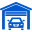 Garage property meta icon.